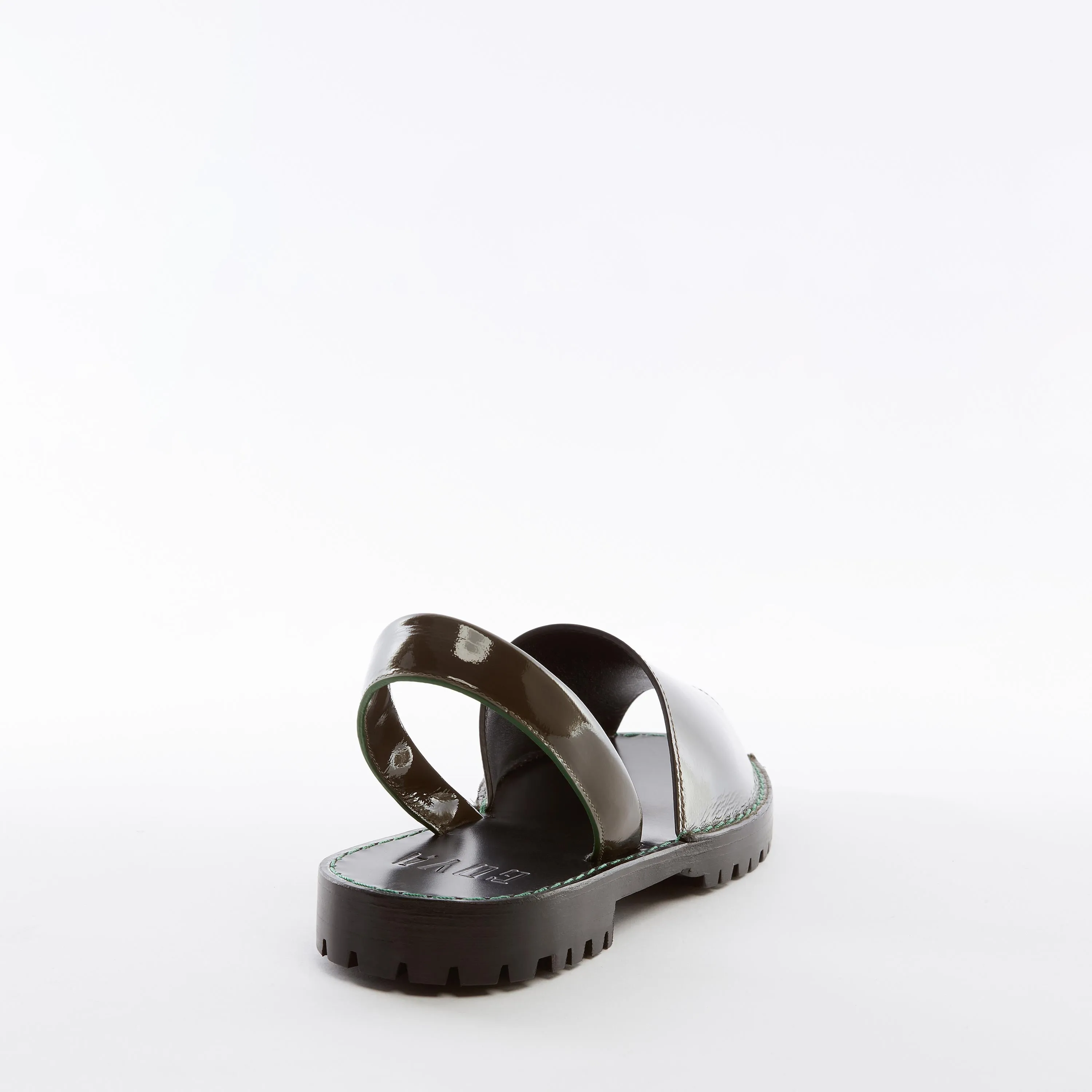 | OFFER | Mud Patent Leather Goya Slide