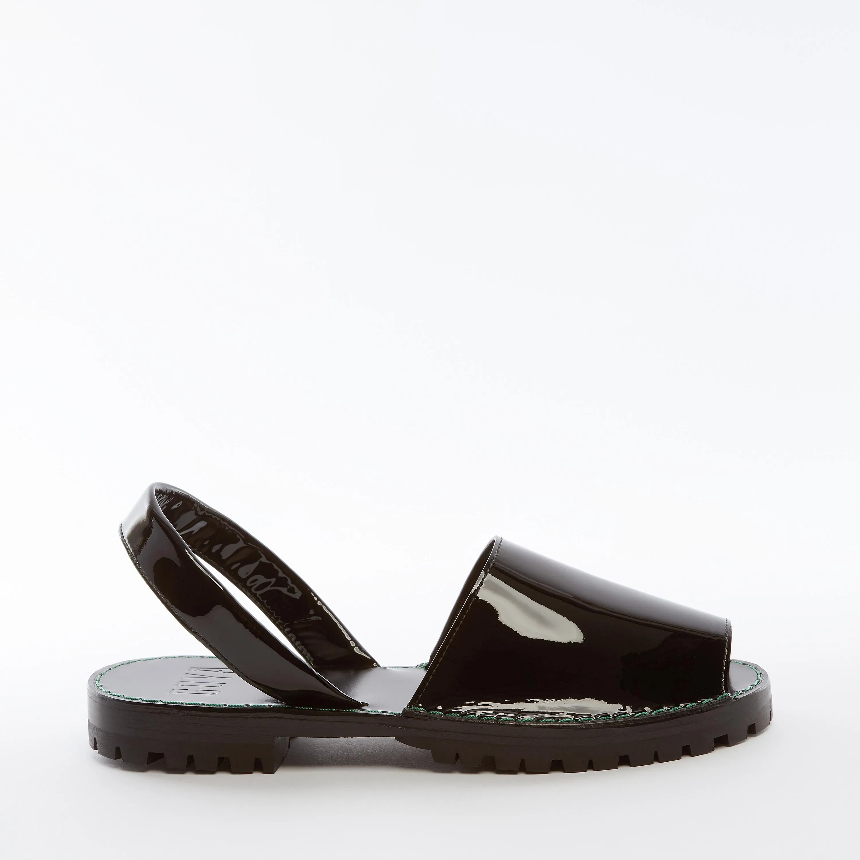 | OFFER | Tar Patent Leather Goya Slide