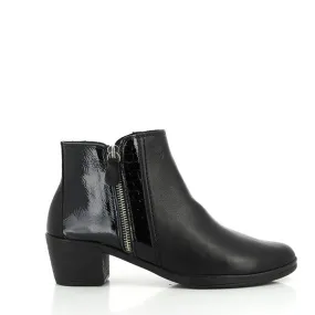 24 Hrs 23409 Black Ankle Boots