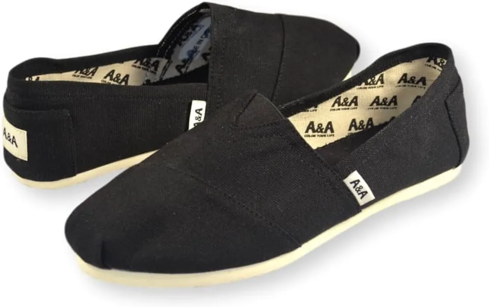 A&A - Espadrilles for Women - Sandals - Canvas Shoes - Slip On Shoes - Alpargatas for Women - Unisex Shoes - Vegan Shoes