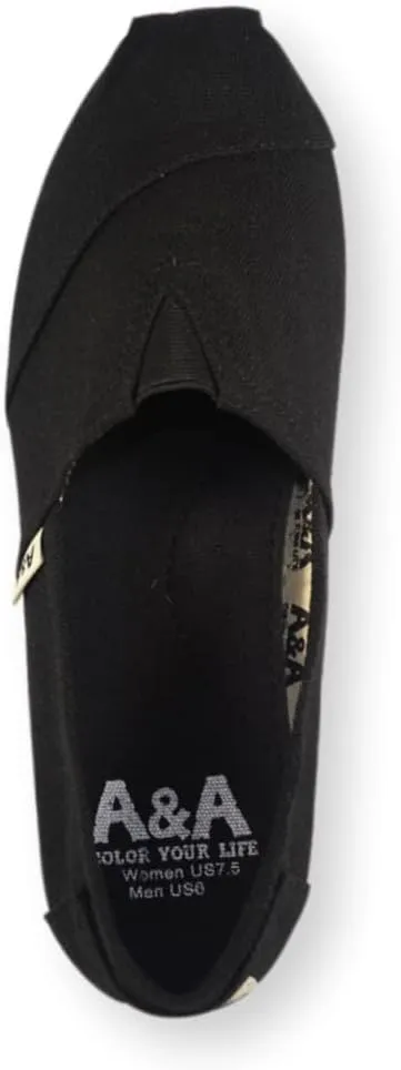 A&A - Espadrilles for Women - Sandals - Canvas Shoes - Slip On Shoes - Alpargatas for Women - Unisex Shoes - Vegan Shoes