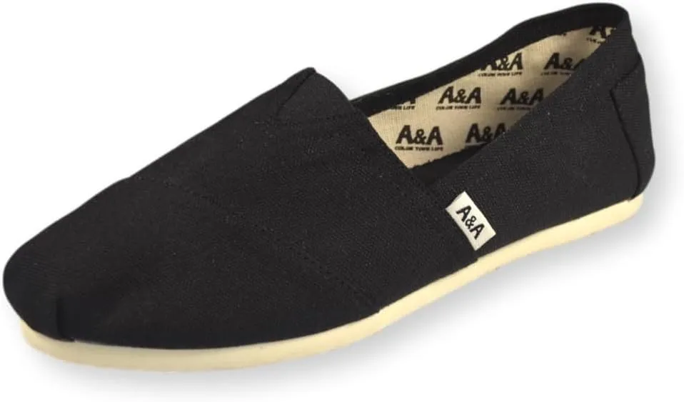 A&A - Espadrilles for Women - Sandals - Canvas Shoes - Slip On Shoes - Alpargatas for Women - Unisex Shoes - Vegan Shoes