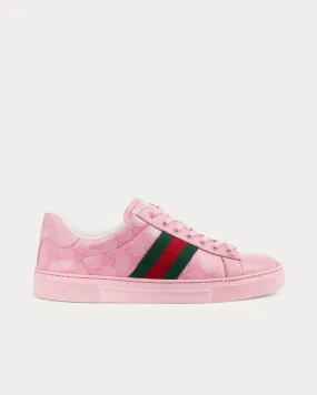 Ace GG Crystal Canvas Pink Low Top Sneakers