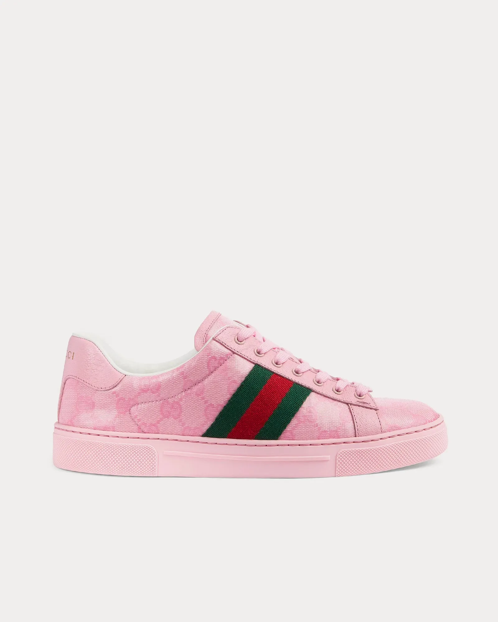 Ace GG Crystal Canvas Pink Low Top Sneakers