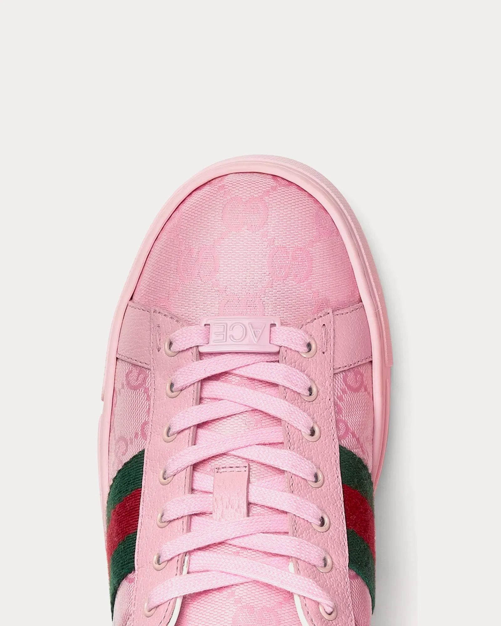 Ace GG Crystal Canvas Pink Low Top Sneakers