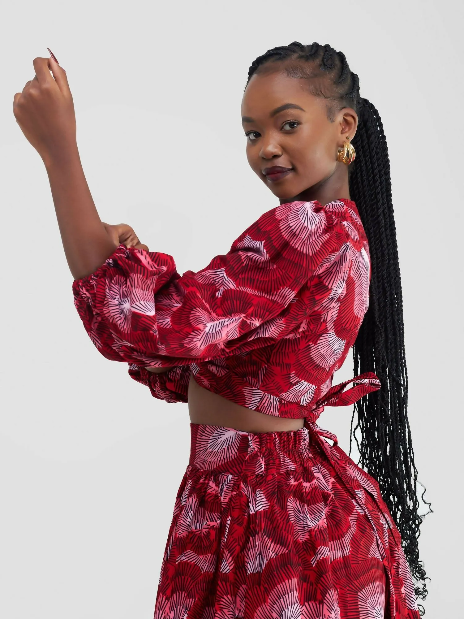Alora African Print Skirt Set - Ankara