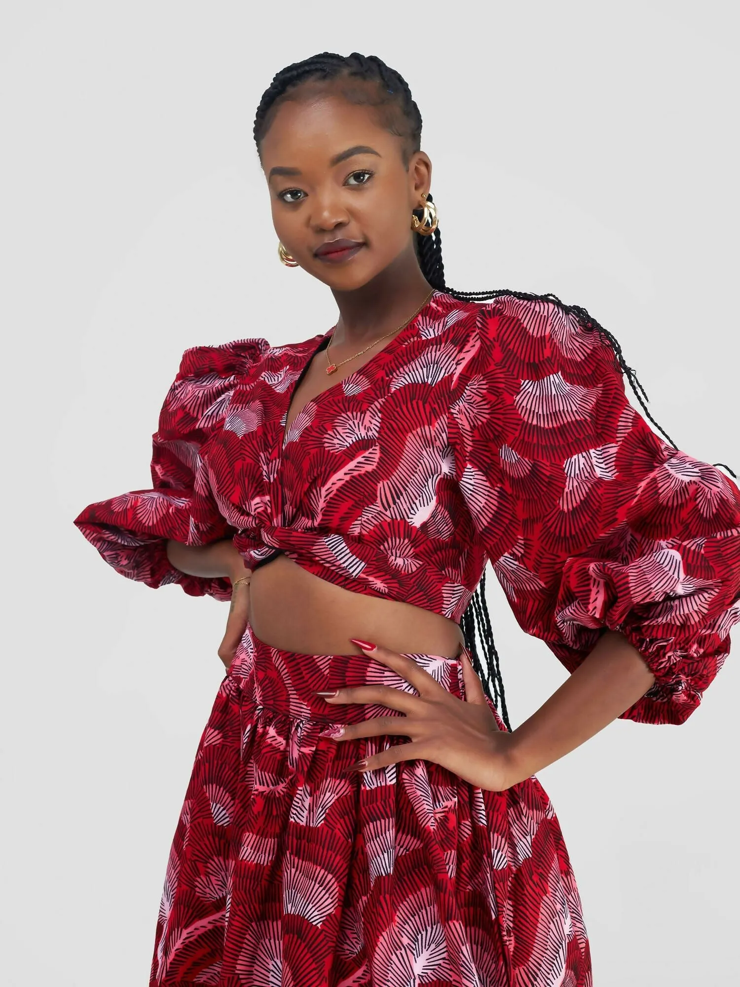 Alora African Print Skirt Set - Ankara
