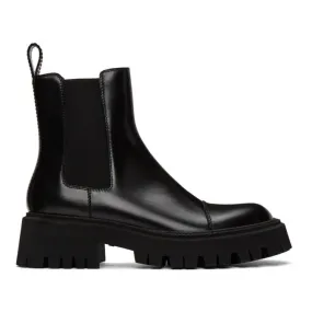 Balenciaga Black Tractor Boots