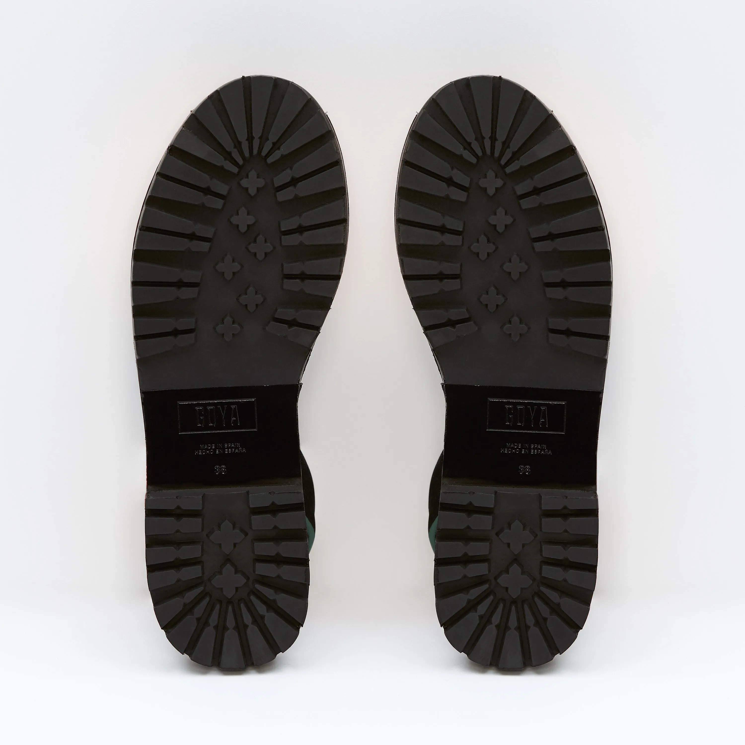 Black Suede Goya Slide