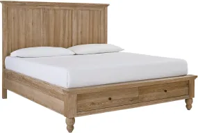 Cambridge Storage Panel Bed - Queen - Modern Khaki