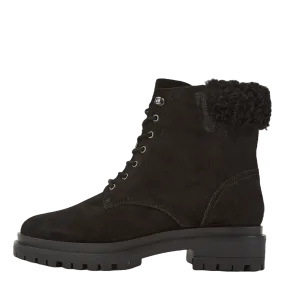 Carlee Suede Bootie Black/Black