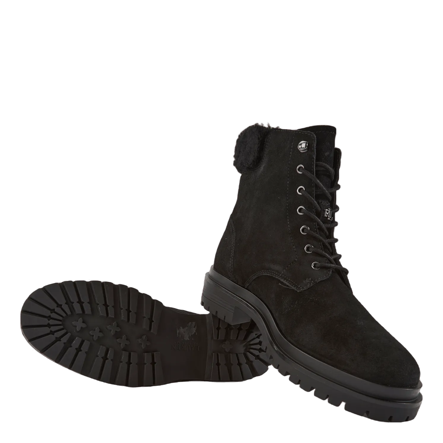 Carlee Suede Bootie Black/Black