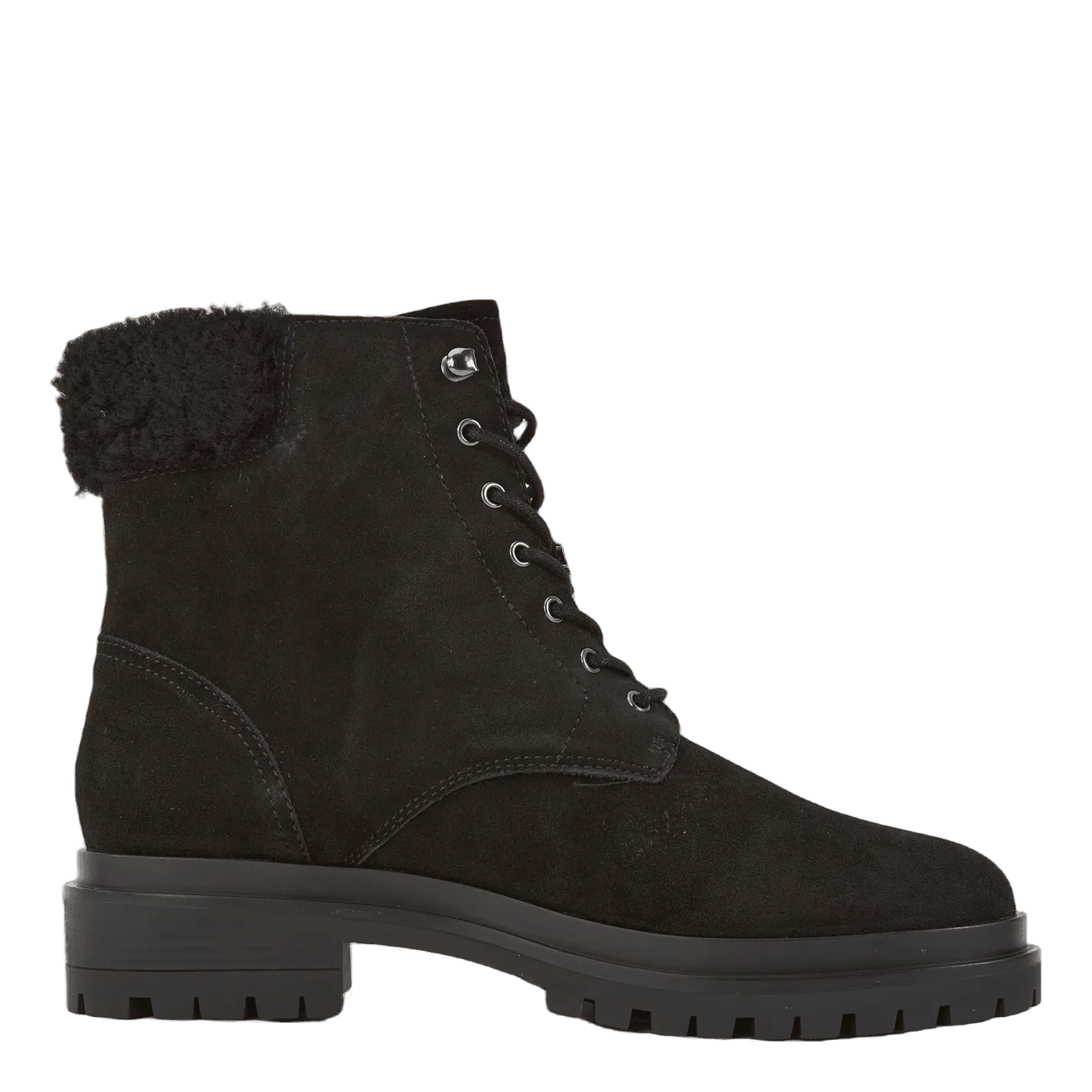 Carlee Suede Bootie Black/Black