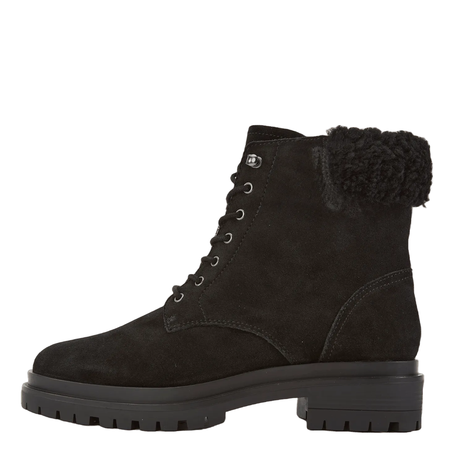 Carlee Suede Bootie Black/Black