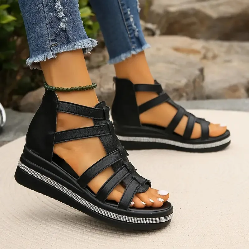 Cleopatra™ | Elegant Wedge Sandals