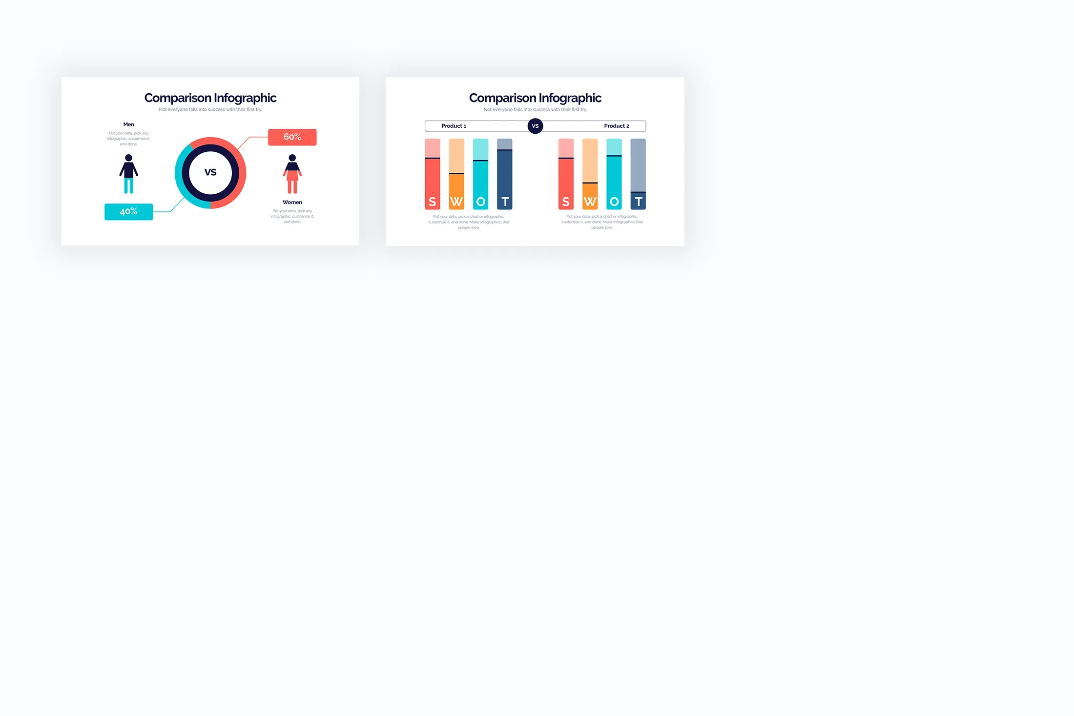 Comparison Illustrator Infographics