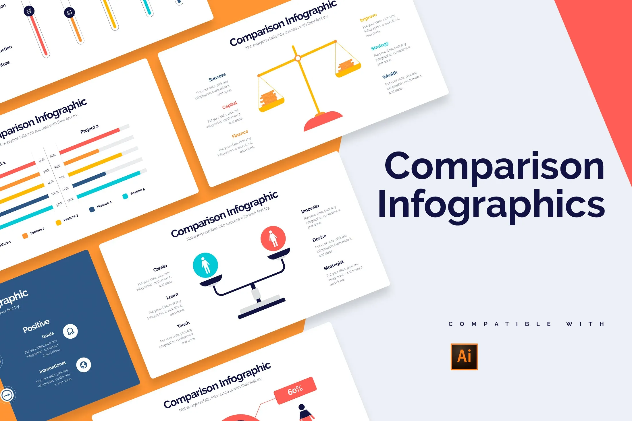 Comparison Illustrator Infographics