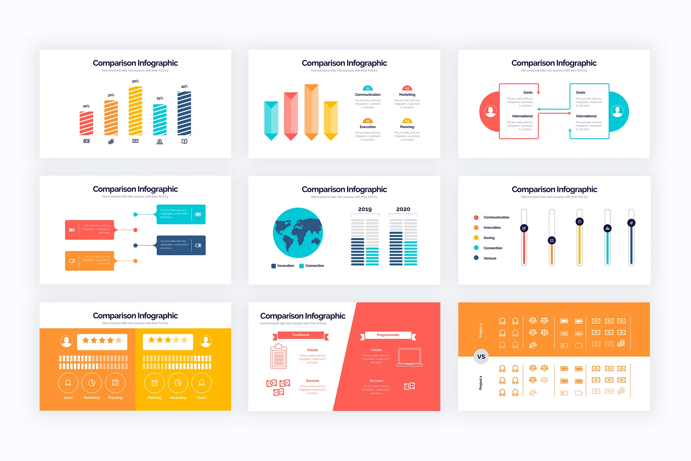 Comparison Illustrator Infographics