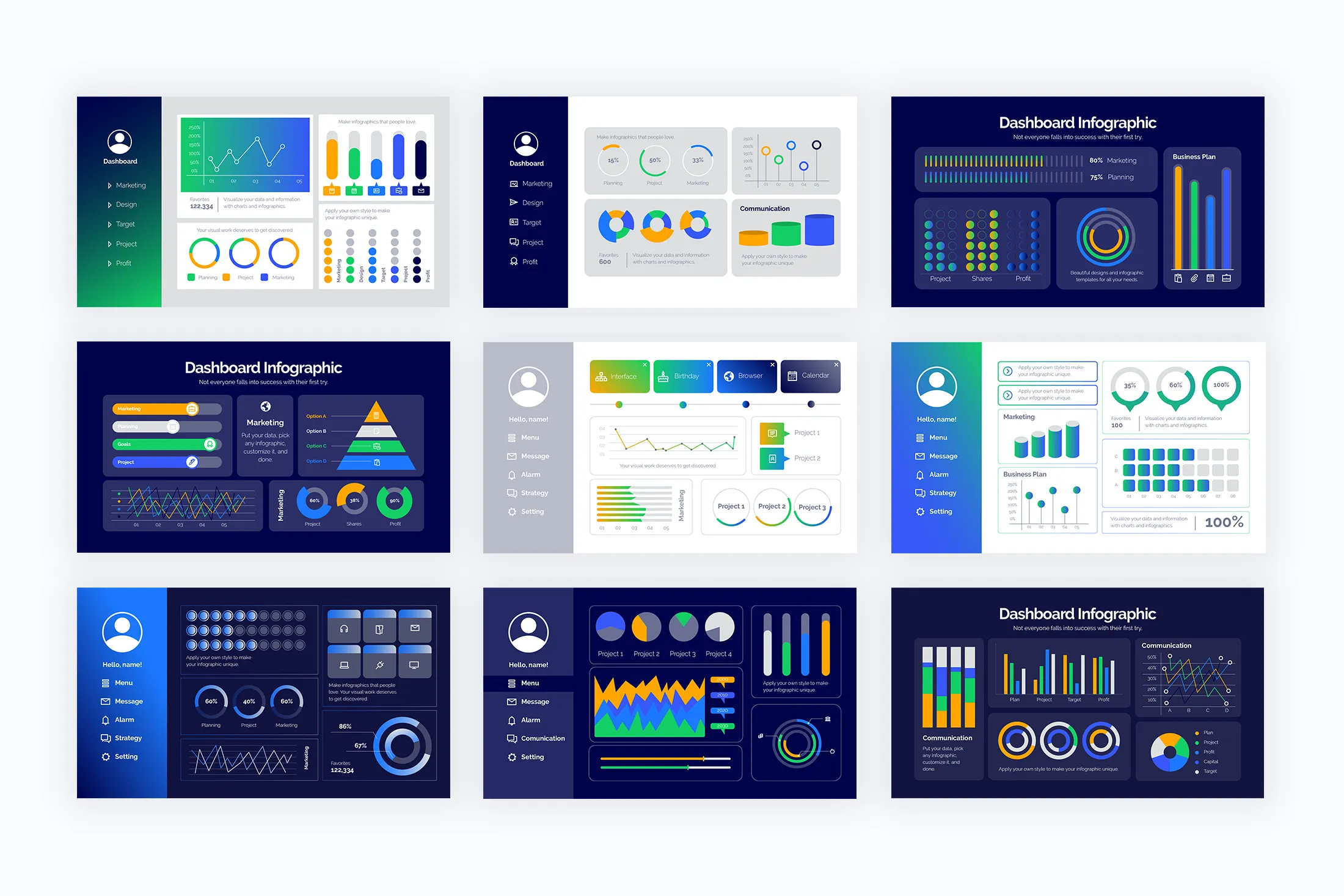 Dashboard Keynote Infographics