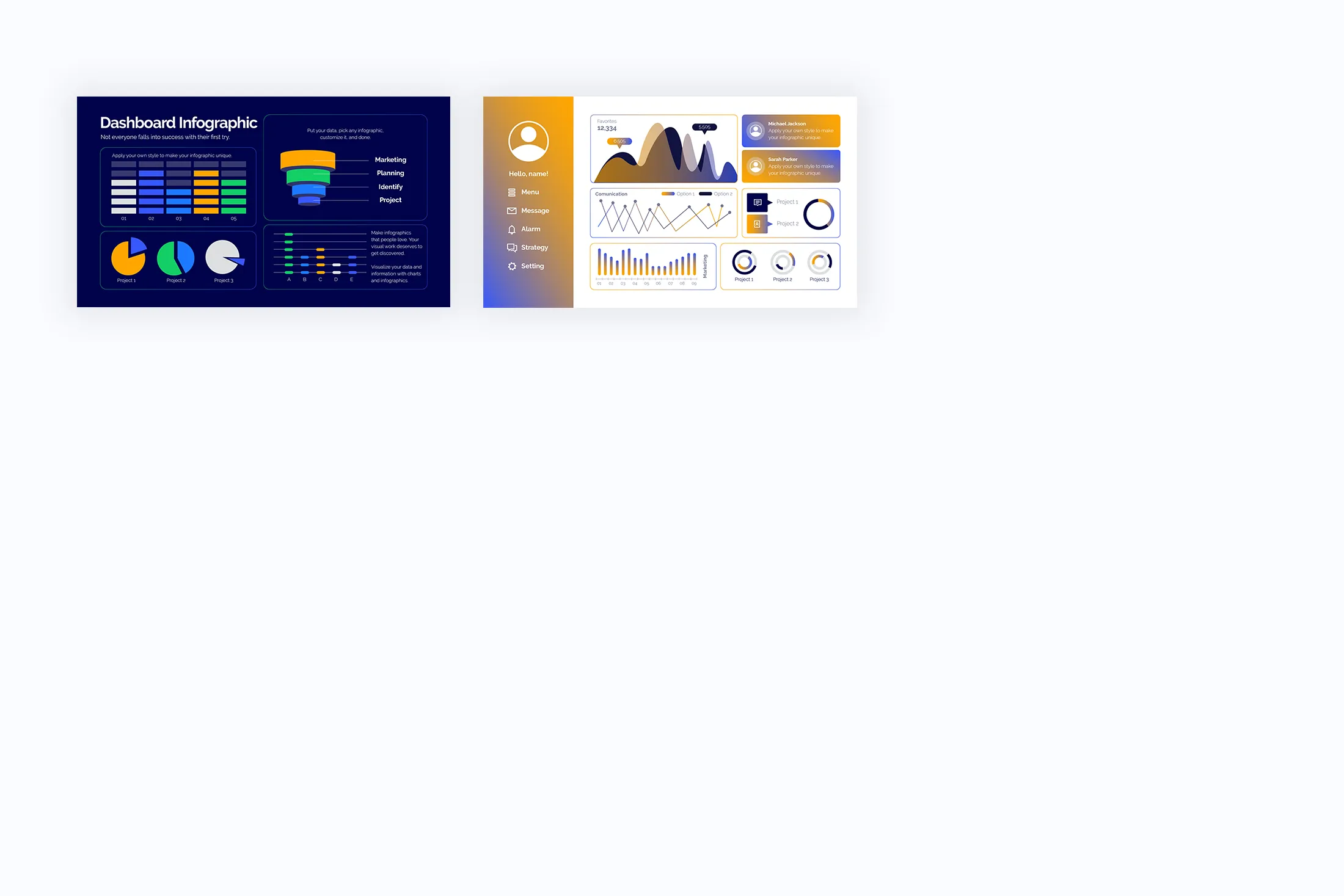 Dashboard Keynote Infographics