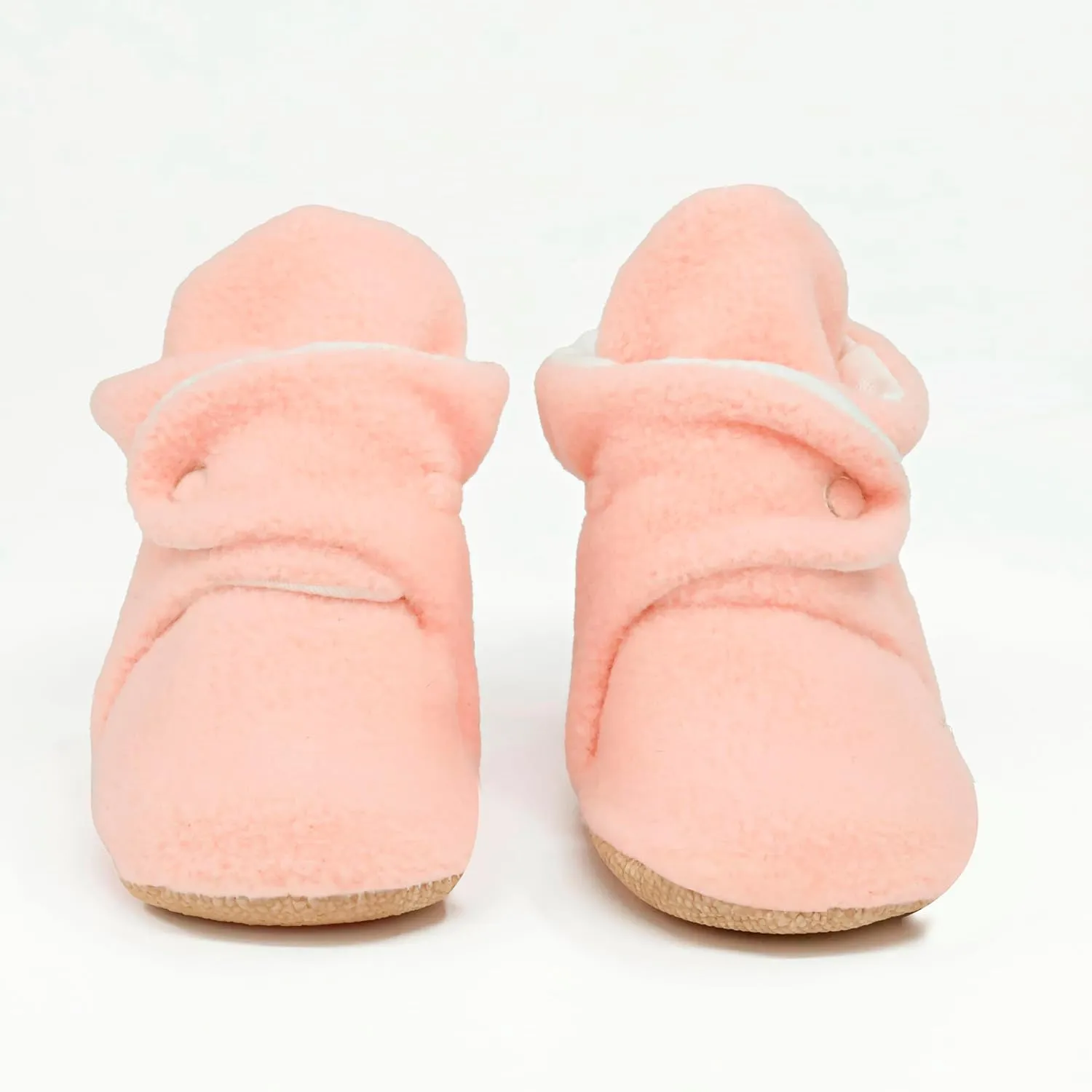 Ella Bonna Fleece Baby Booties, Warm Organic Infant Booties