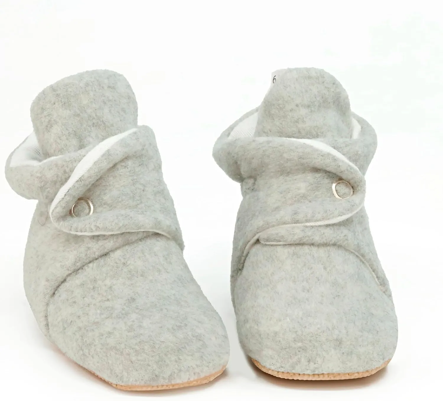 Ella Bonna Fleece Baby Booties, Warm Organic Infant Booties