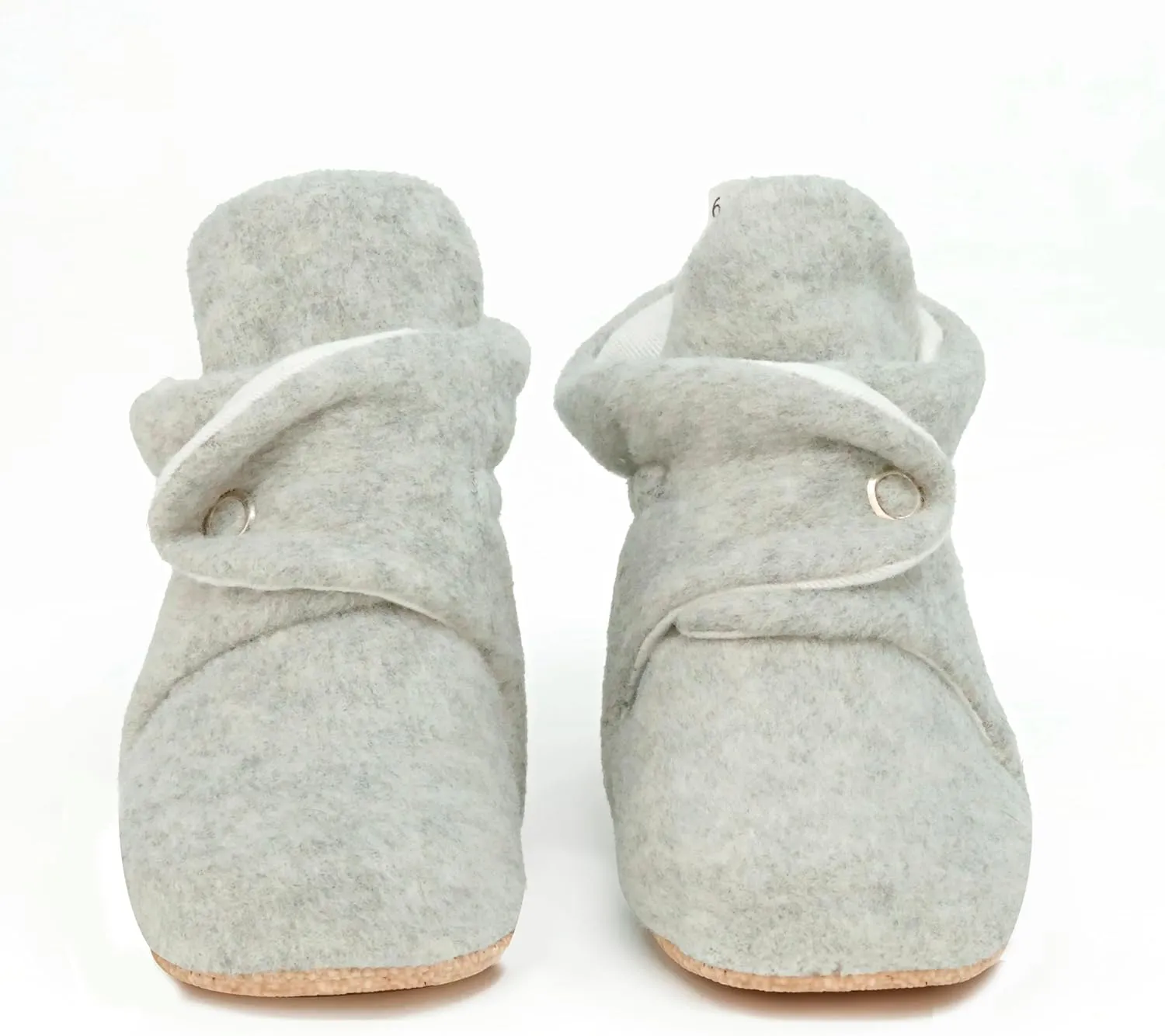 Ella Bonna Fleece Baby Booties, Warm Organic Infant Booties