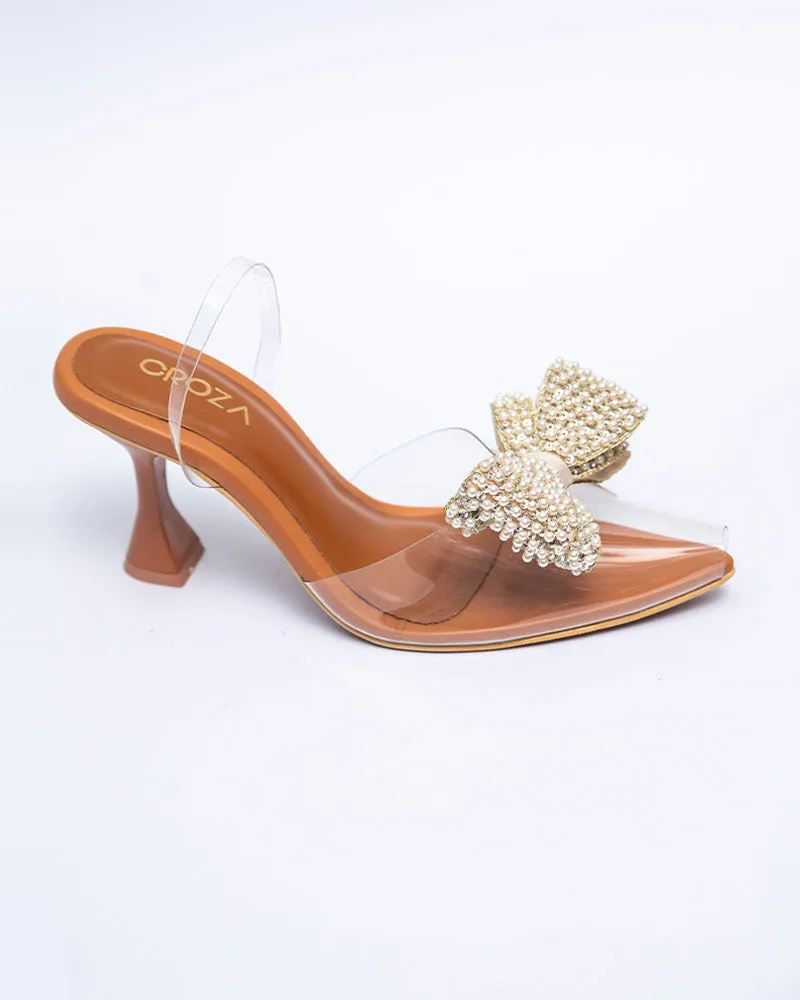 EMMA Hand Embellished Bow Heels