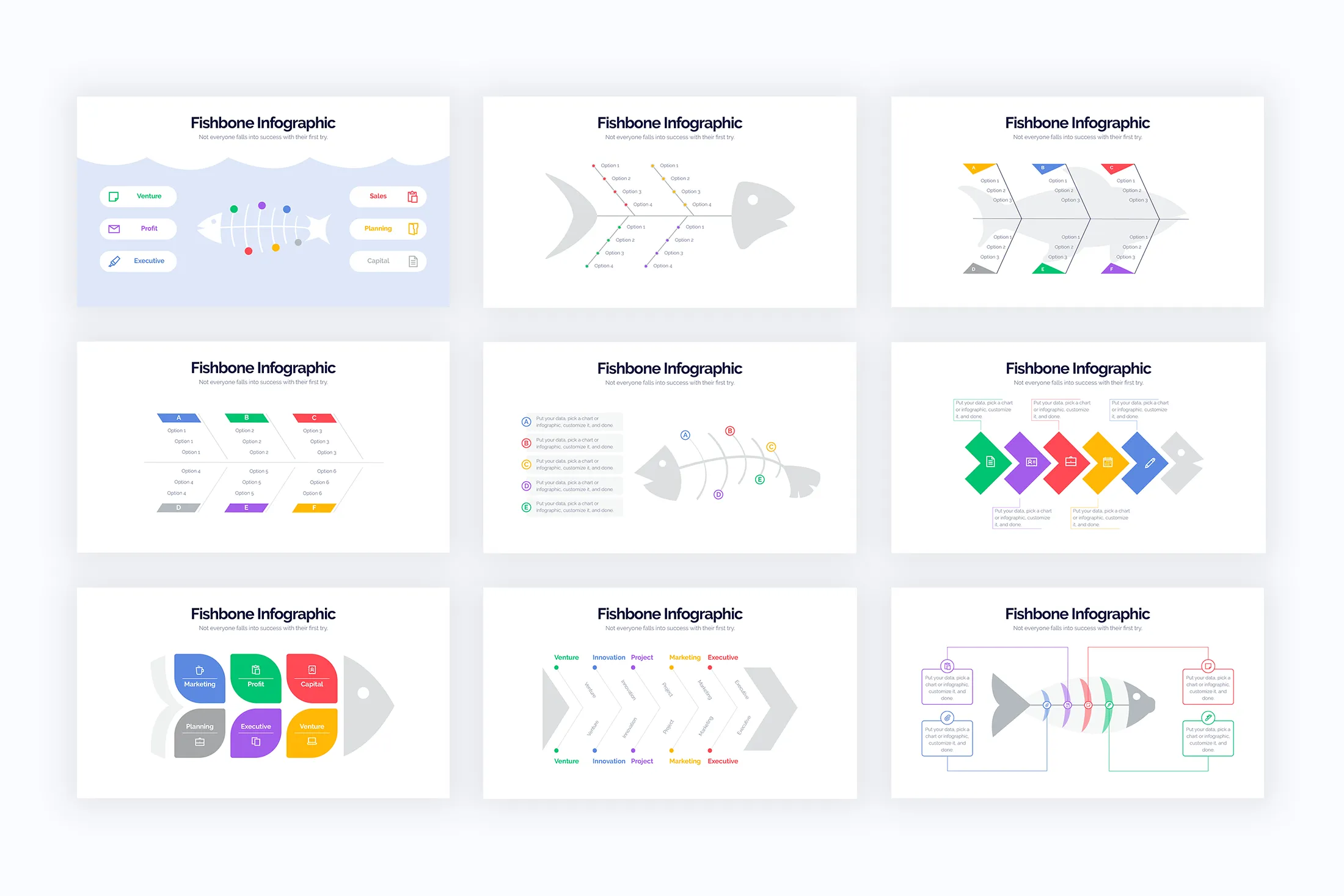 Fishbone Illustrator Infographics