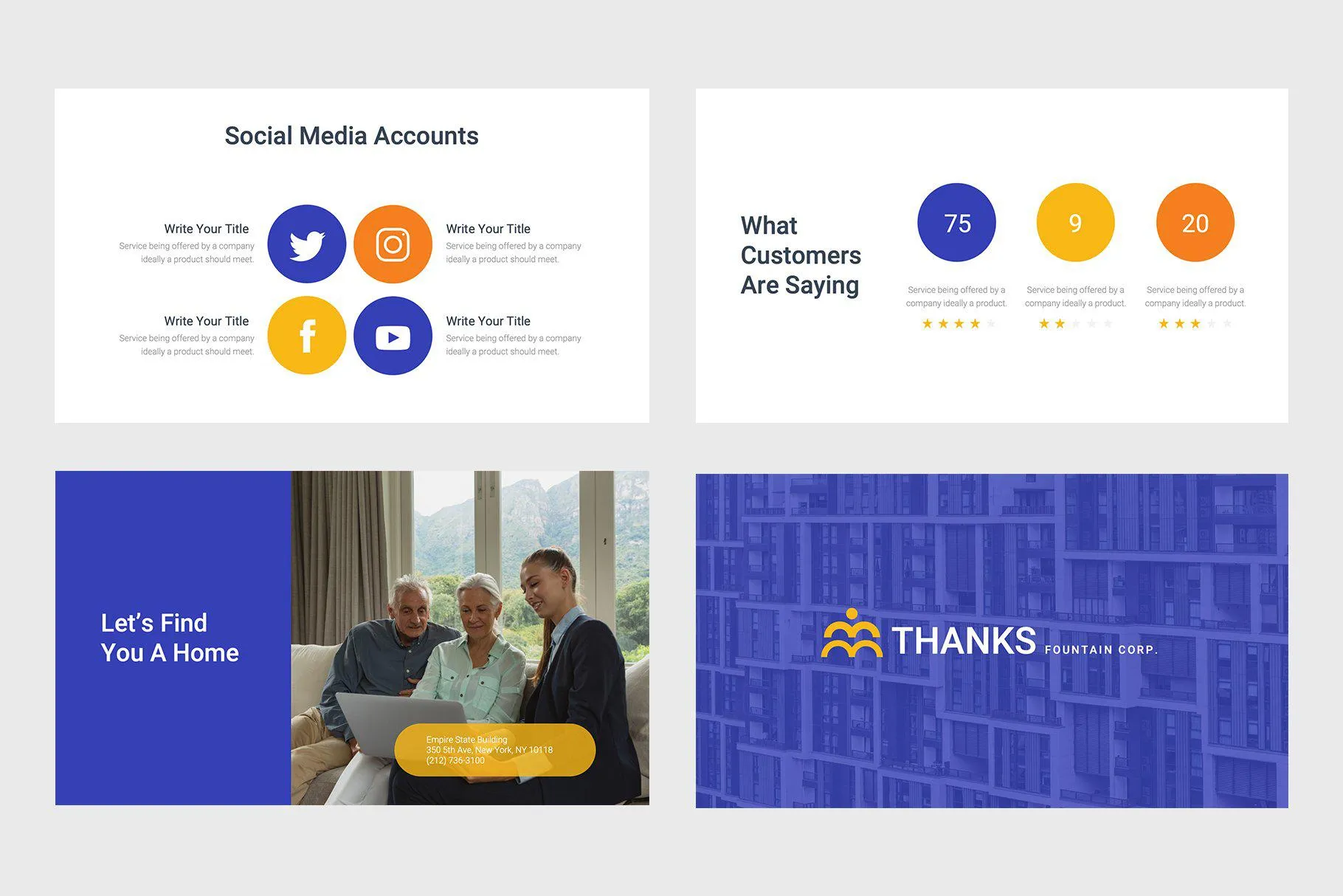 Fountain Corp Real Estate Google Slides