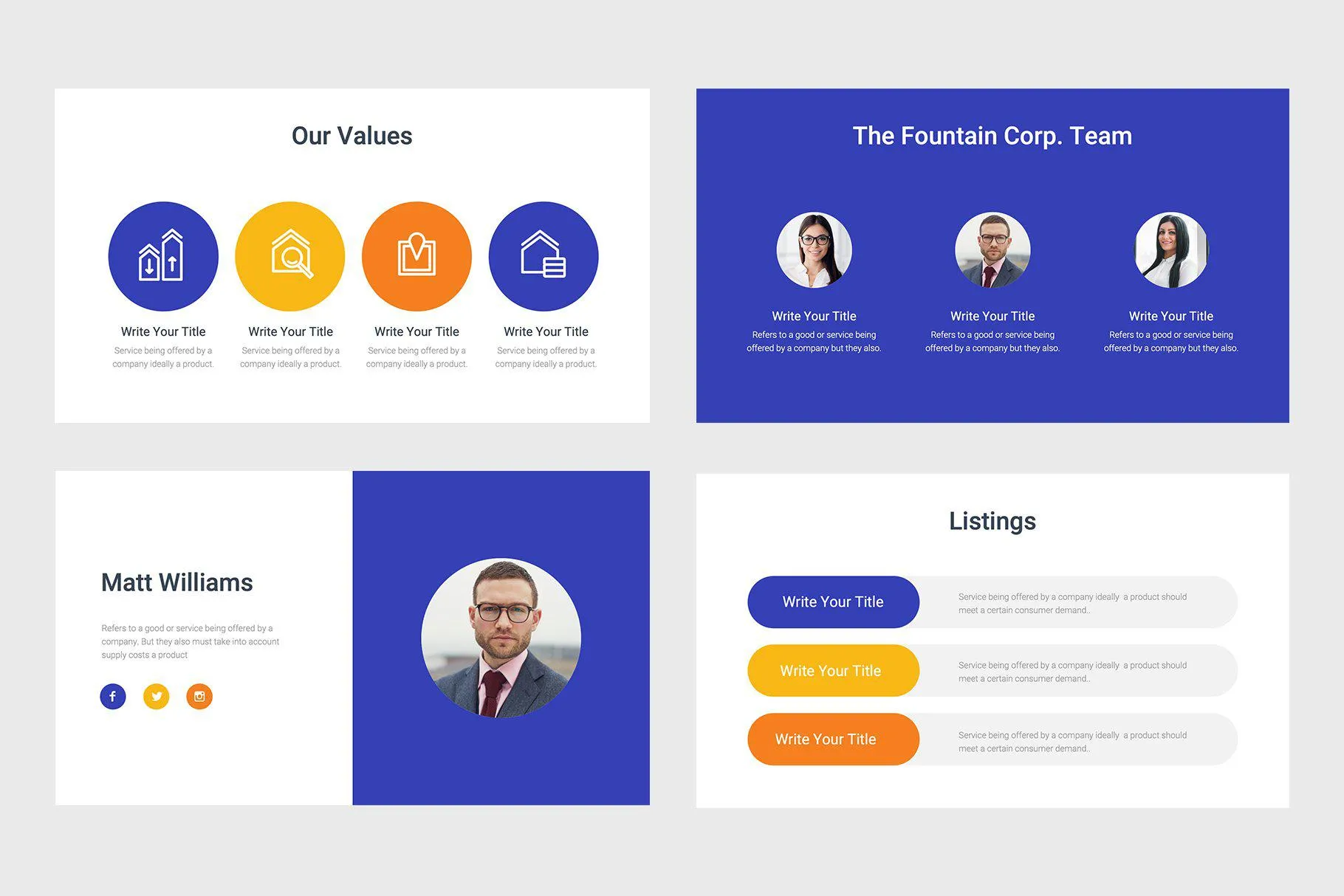 Fountain Corp Real Estate Google Slides