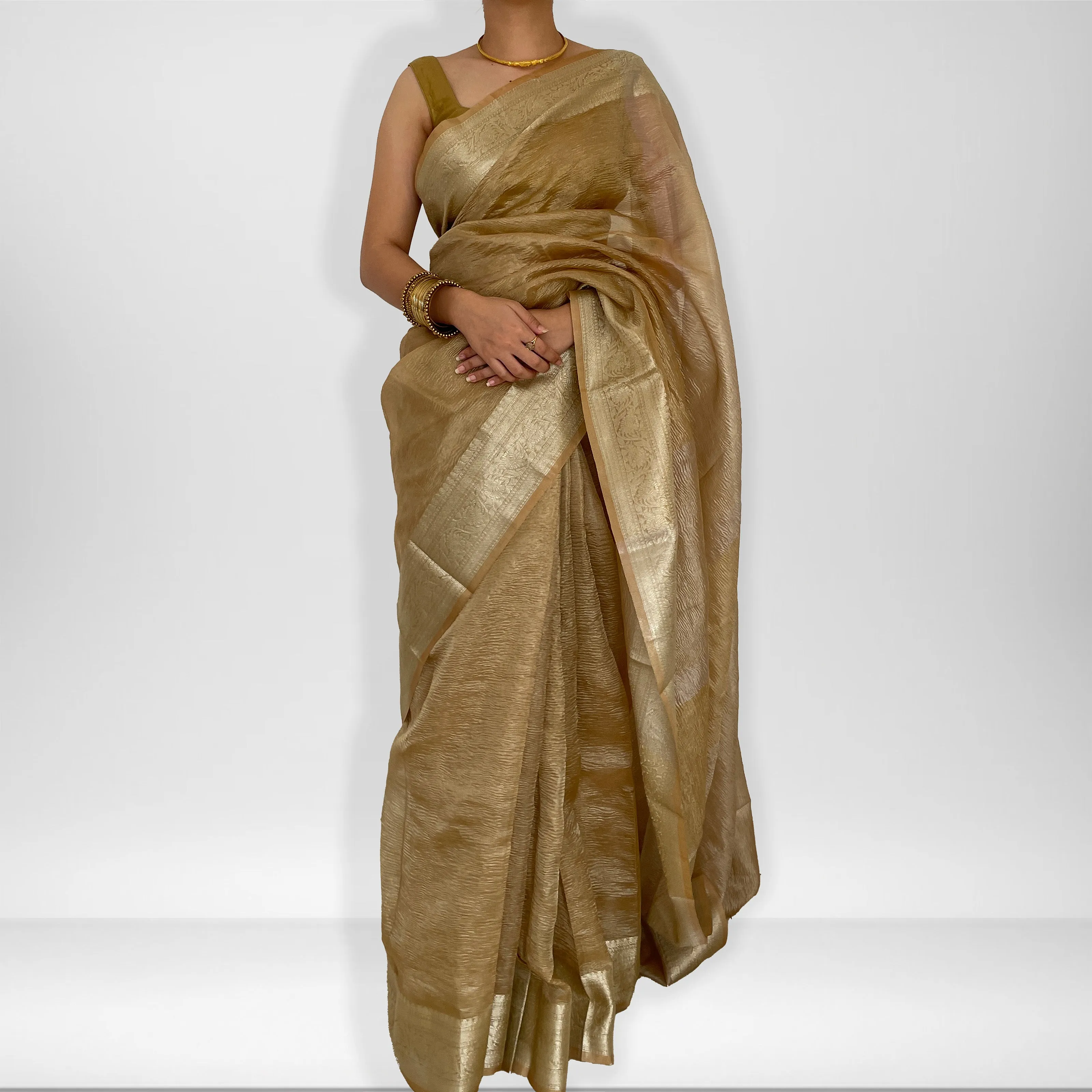 Gauri | Crush Tissue Saree