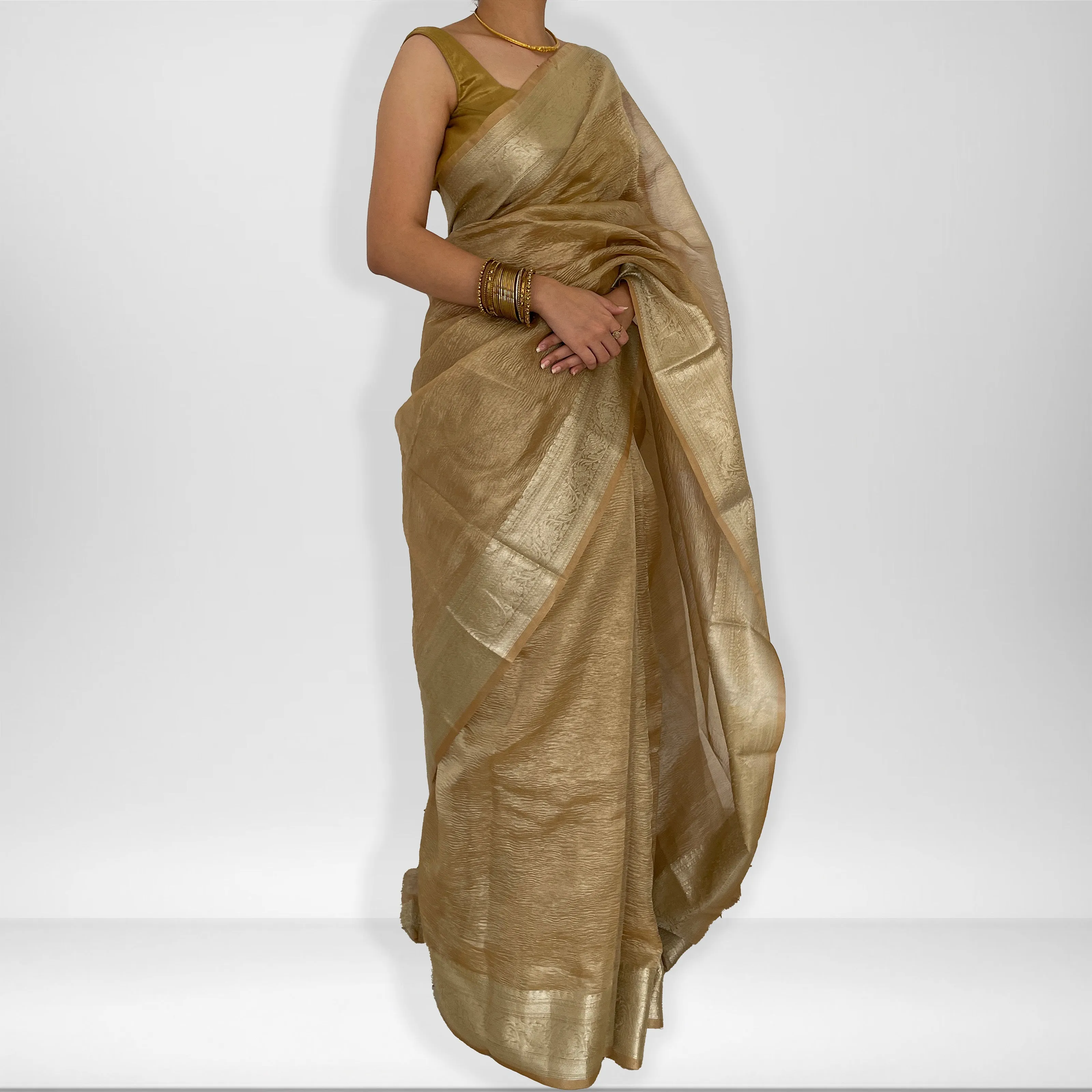 Gauri | Crush Tissue Saree
