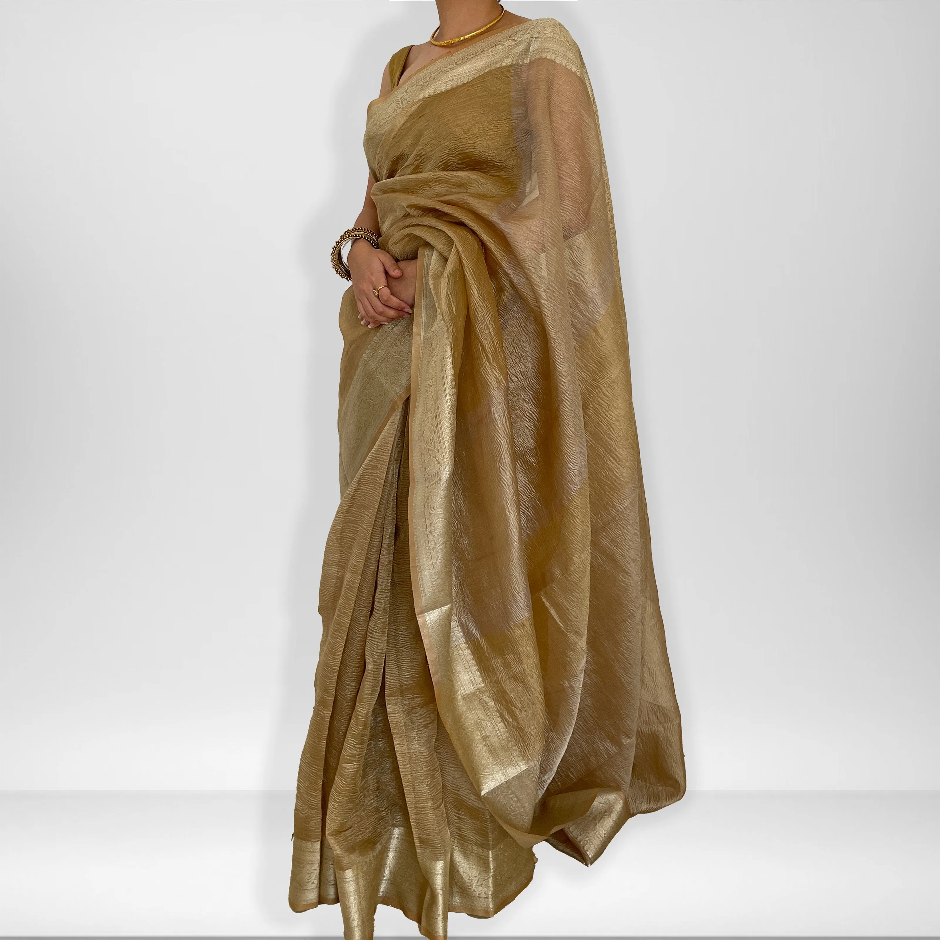 Gauri | Crush Tissue Saree