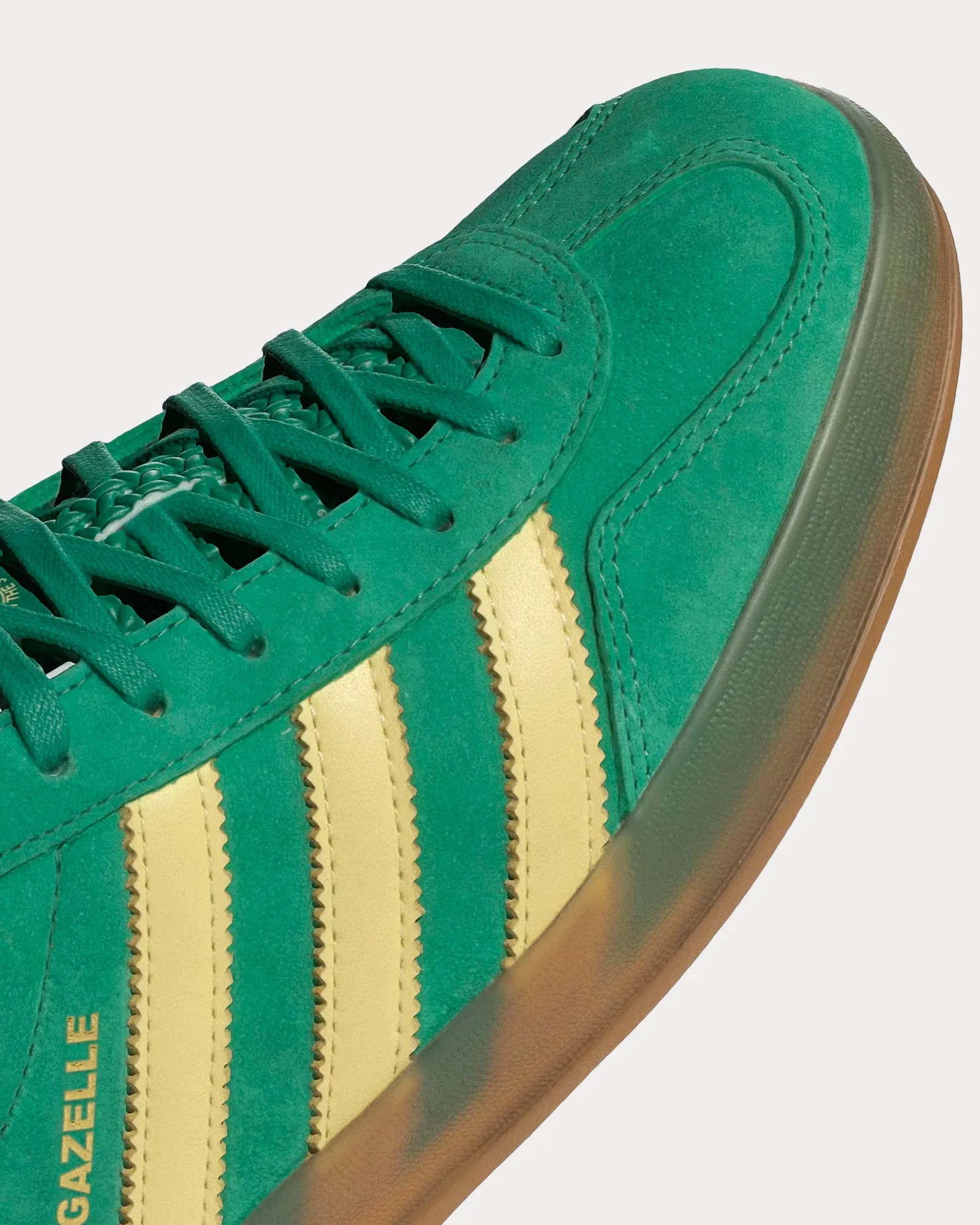 Gazelle Indoors Semi Court Green / Almost Yellow / Gum Low Top Sneakers