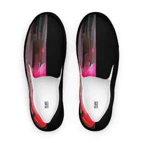 Half Black Half Báijiǔ - Mens Slip-On Canvas Shoes