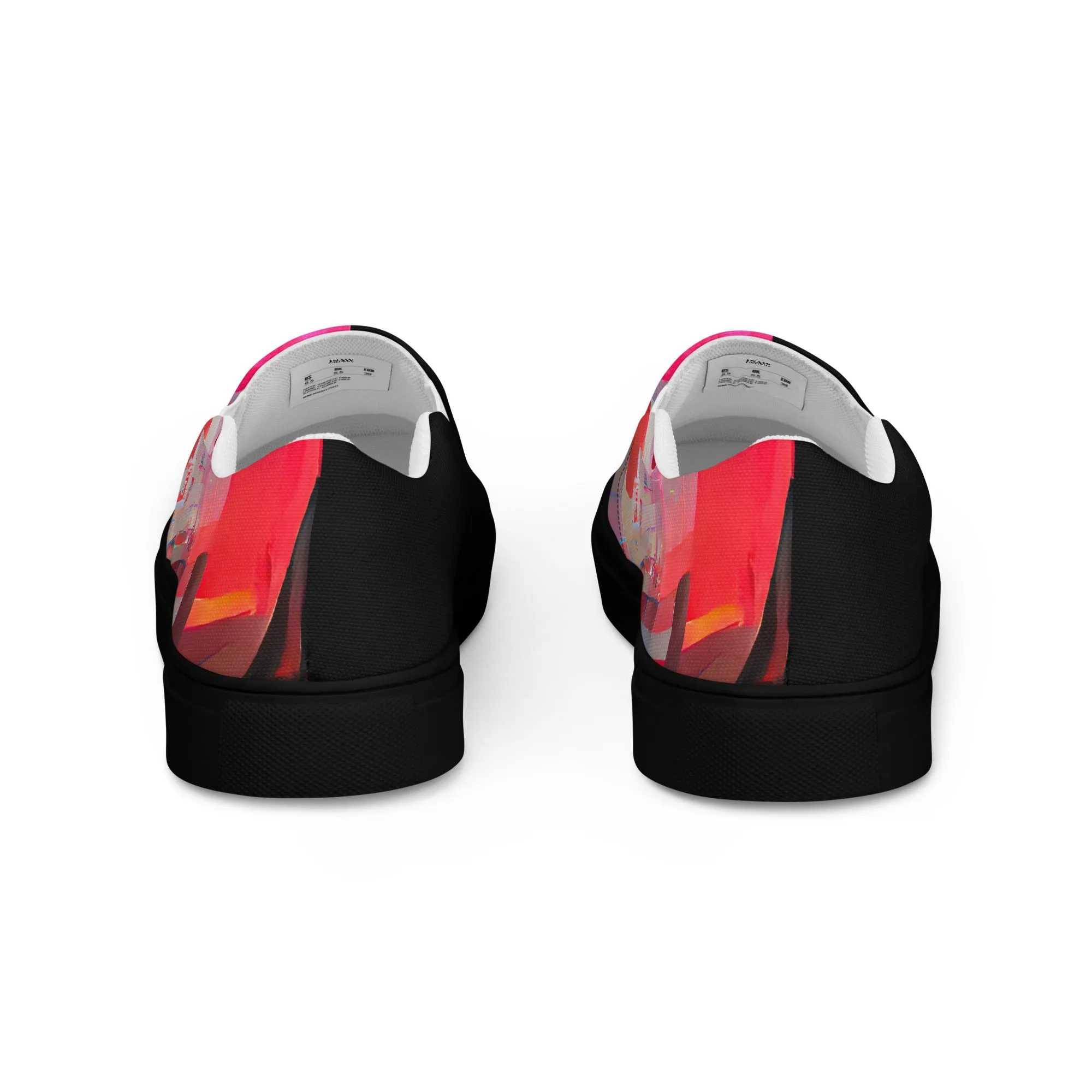 Half Black Half Báijiǔ - Mens Slip-On Canvas Shoes