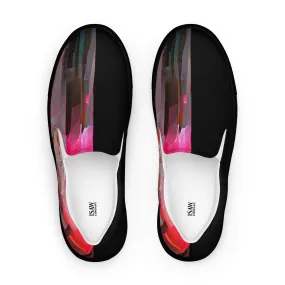 Half Black Half Báijiǔ - Womens Slip-On Canvas Shoes