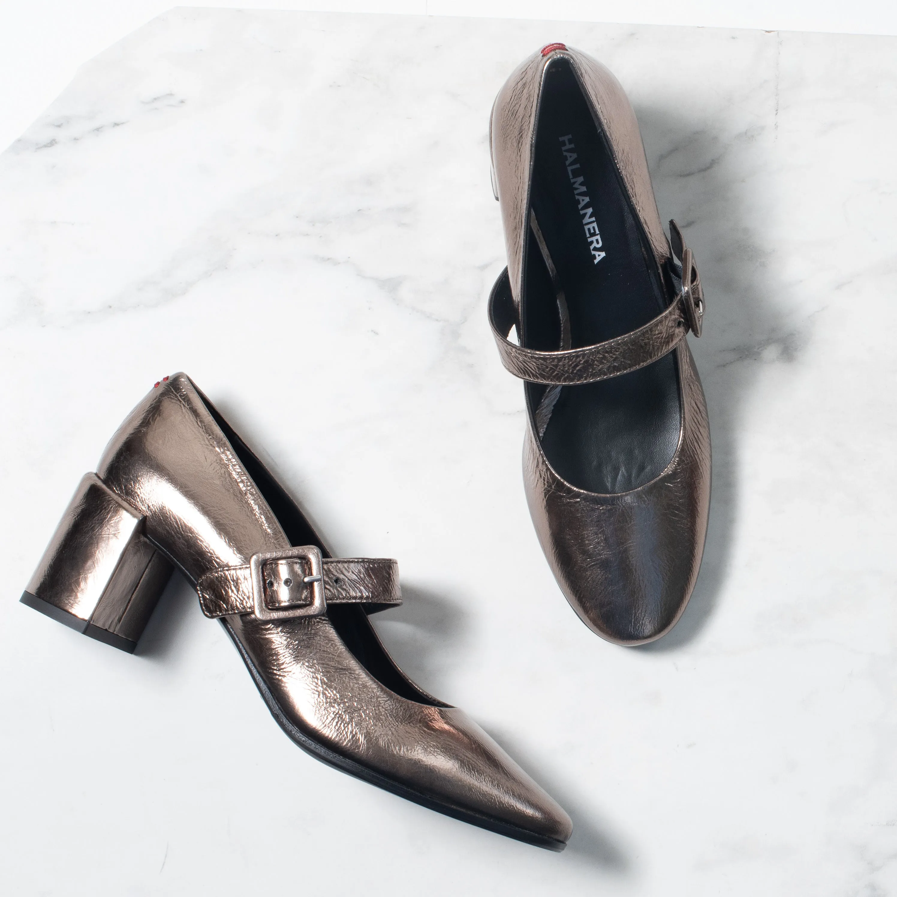 Halmanera Heel Mary Jane (bronze) ON SALE!