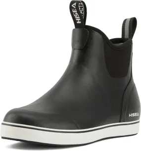 HISEA Women's Ankle Rain Boots, Rubber Fishing Deck Boots, Garden Boots for Women Waterproof