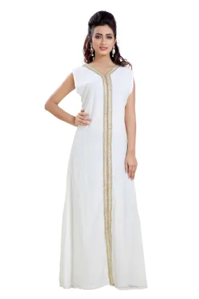 Inner Dress in Cream Full Length Slip Gown