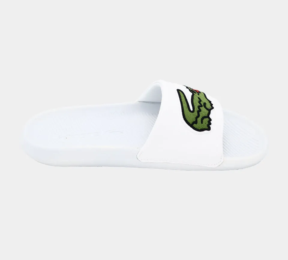LACOSTE Croco Slide 319 4 US CMA 7-38CMA0073082 WHT-GRN UK 6-11
