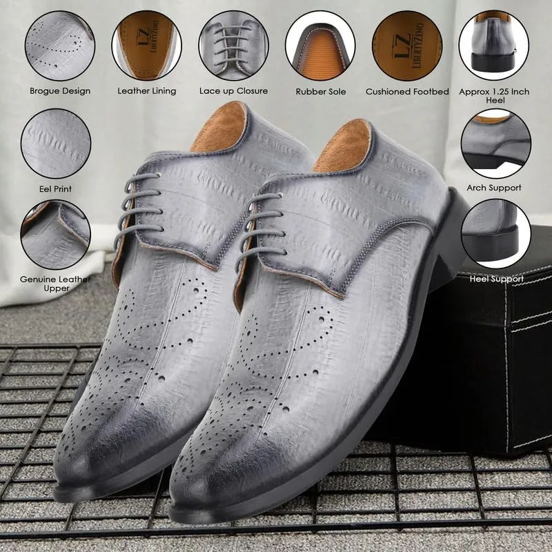 LIBERTYZENO Mens Manmade Leather Adults Loafers and Slip On Shoes for Easter Gift LS-Thomas