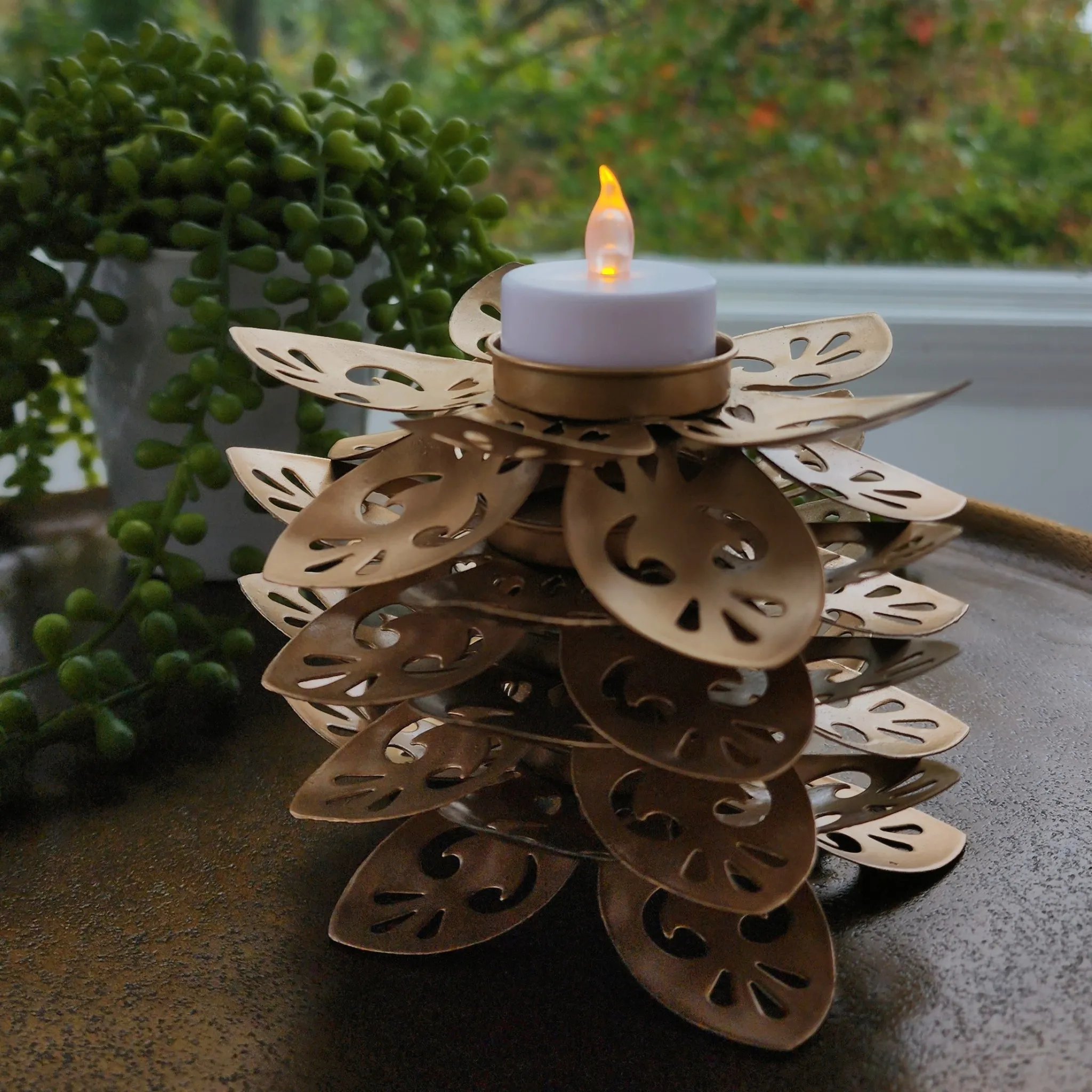 Lotus Brass Diya for Diwali