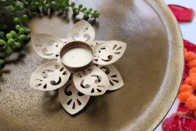 Lotus Brass Diya for Diwali
