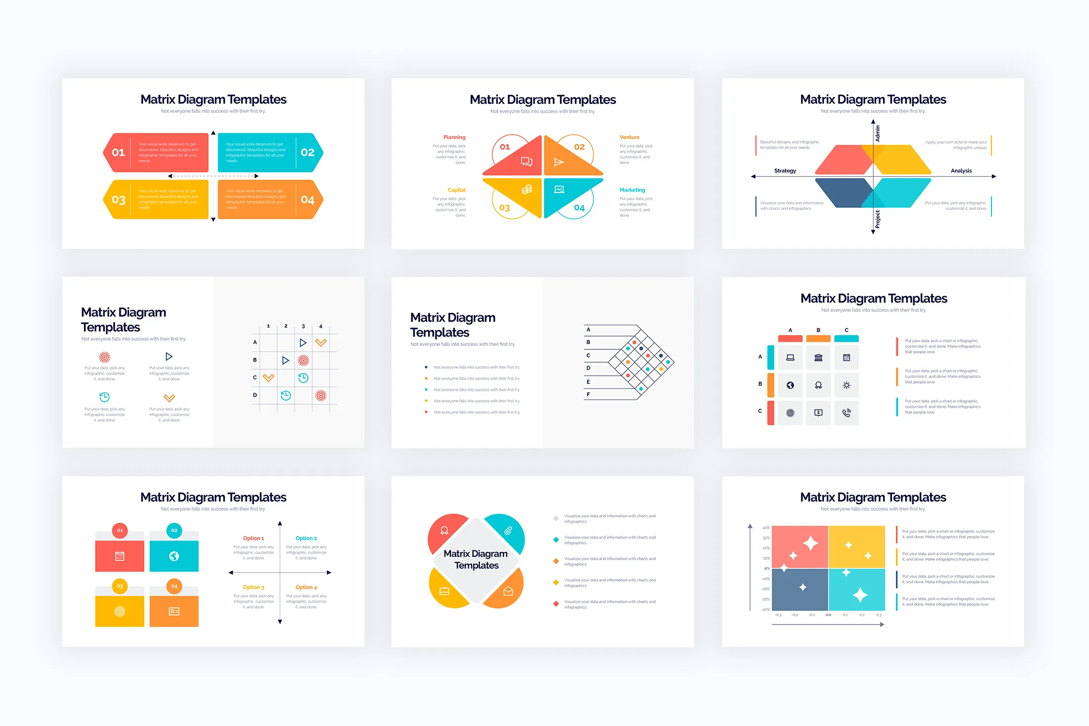Matrix Diagram Keynote Infographics