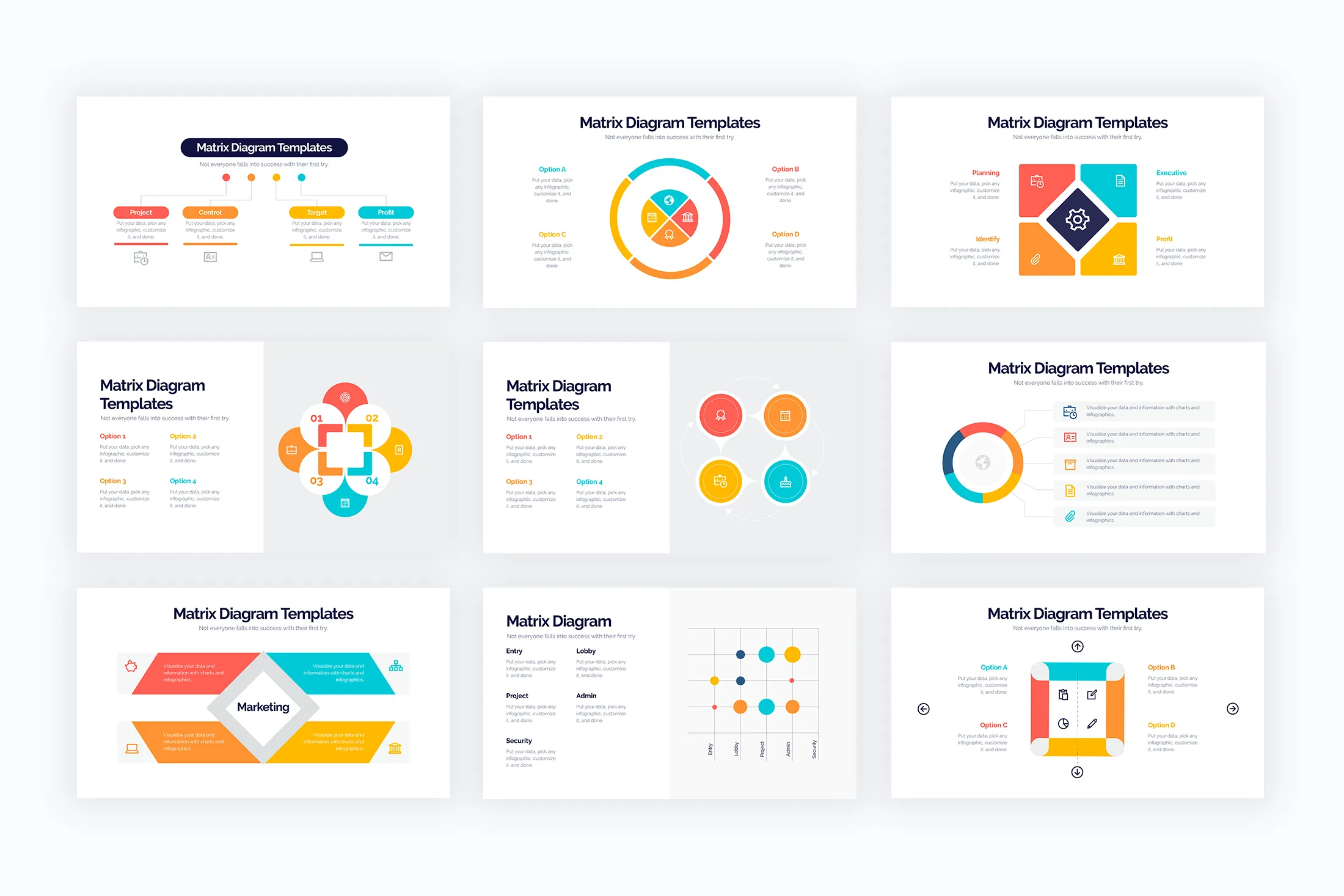 Matrix Diagram Keynote Infographics