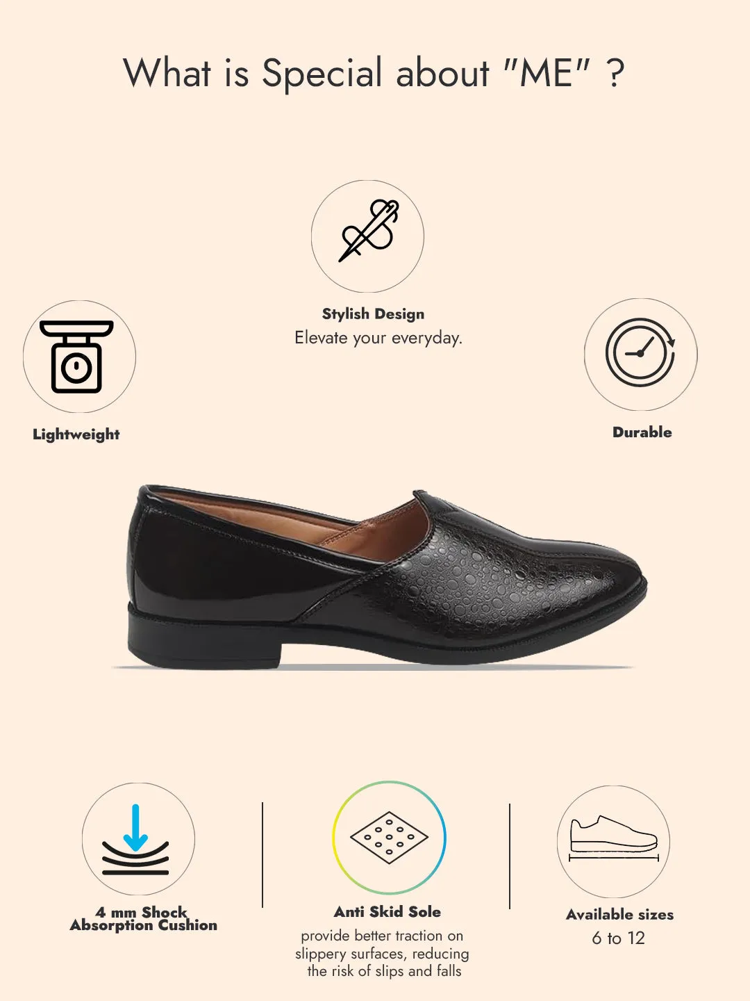 Men Brown Party Ethnic Patent Textured Print Slip On Juttis and Mojaris|Wedding Slip On Shoes|Evening Comfort Insole Mojaris