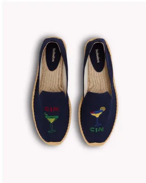 Mens_Espadrilles_The Smoking_Embroidery_Armada Blue - Cin Cin