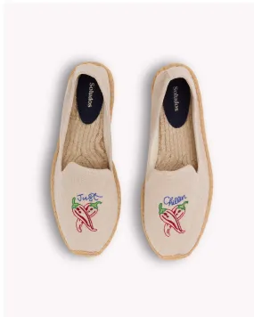 Mens_Espadrilles_The Smoking_Embroidery_Natural Undyed - Just Chillin